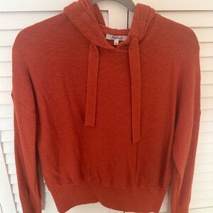 Madewell Terracotta Knit Hoodie